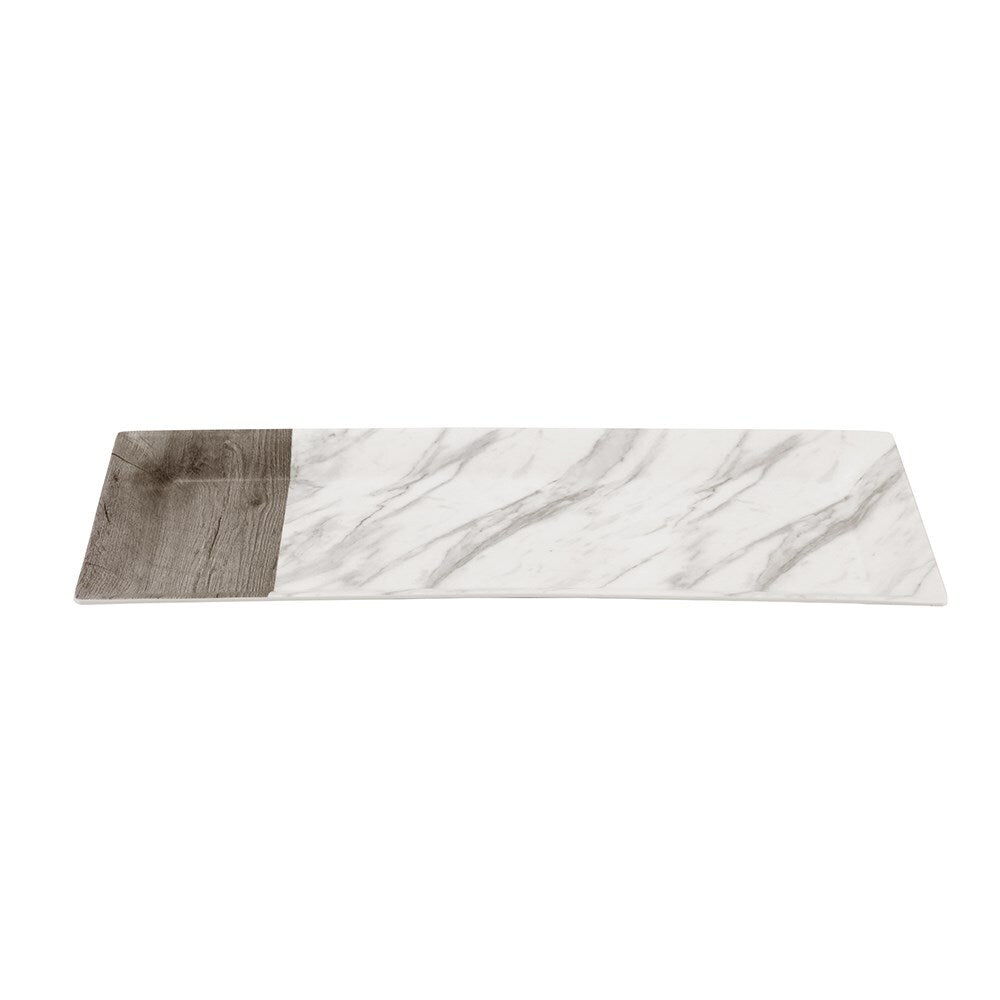 Lemon & Lime Matte Melamine 47.5x20cm Serving Platter Endwood Marble