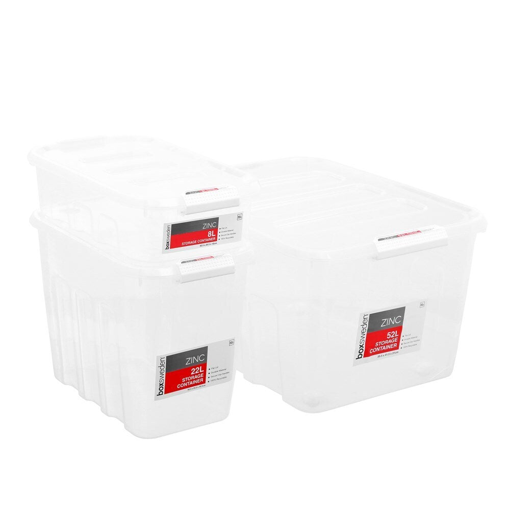 Boxsweden Zinc Storage Container 8L 42.5X25.5X12cm