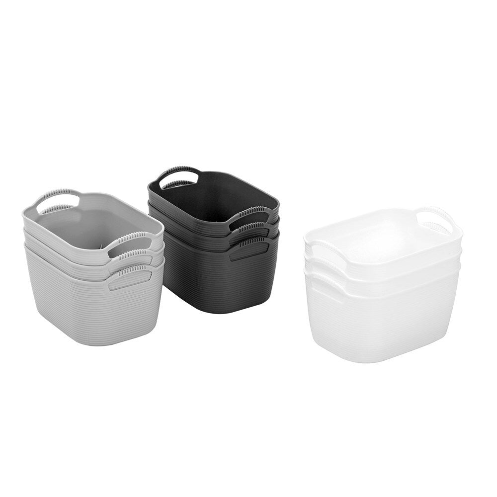 3PK Boxsweden 24.5cm Flexible Storage Basket Small - Assorted
