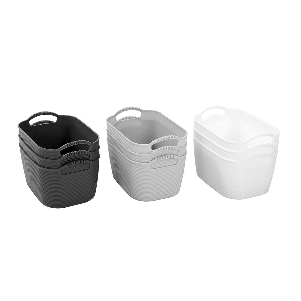 3PK Boxsweden 24.5cm Flexible Storage Basket Small - Assorted