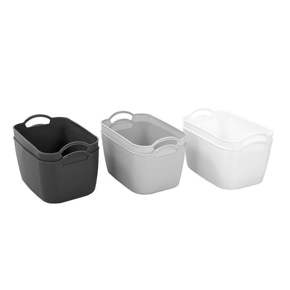 2PK Boxsweden 30.5cm Flexible Storage Basket Medium - Assorted