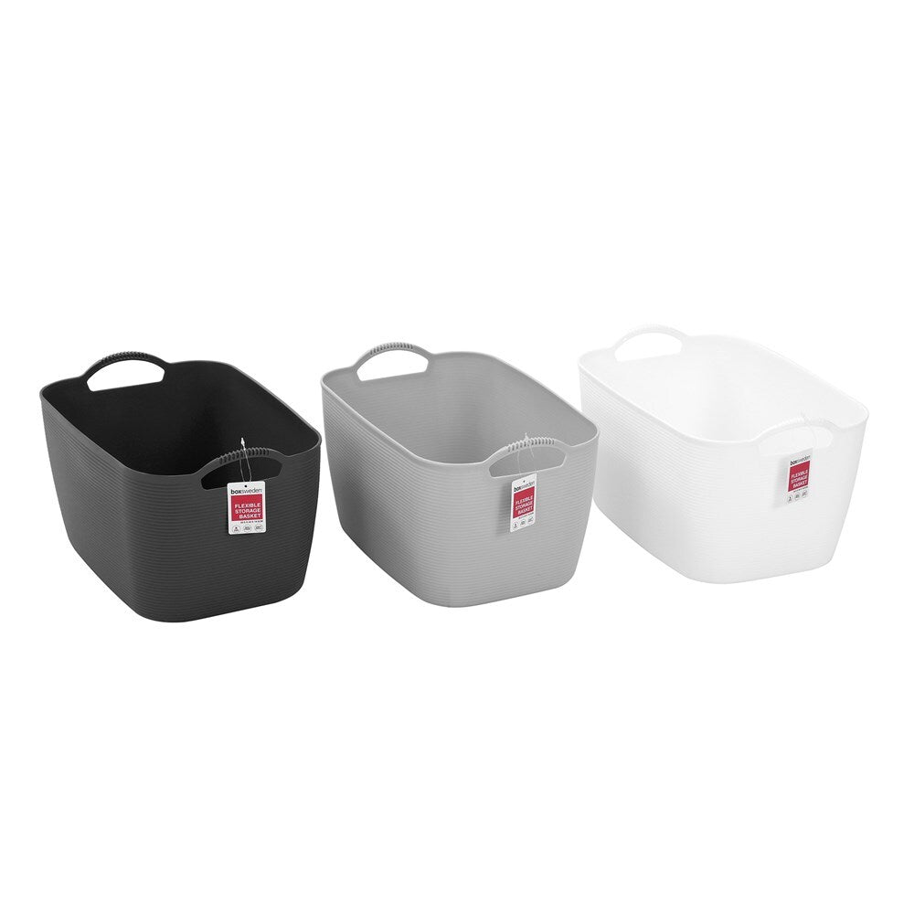 Boxsweden 35.5cm Flexible Storage Basket Large - Assorted