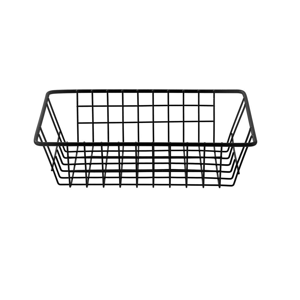 Boxsweden 26x7cm Wire Storage Basket - Black