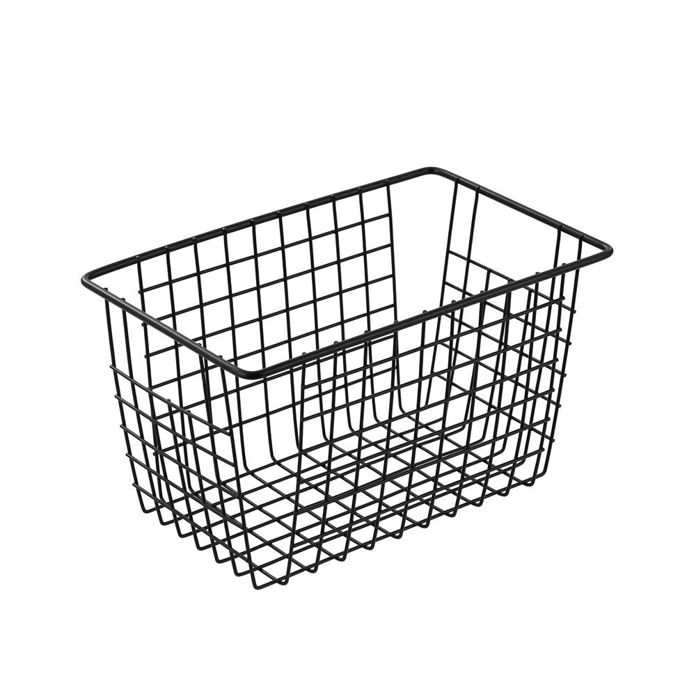 Boxsweden 26x15cm Wire Storage Basket - Black