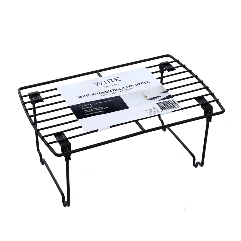 Boxsweden 31cm Foldable Wire Kitchen Rack - Assorted
