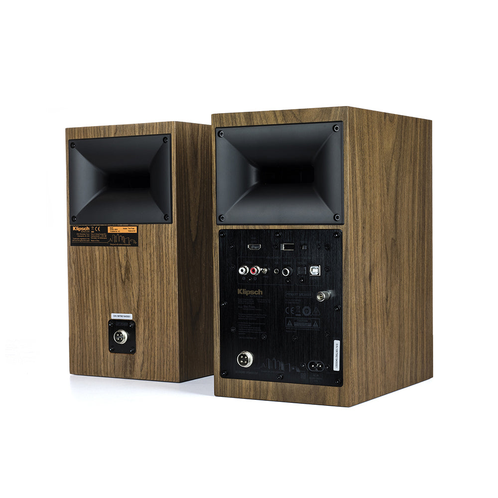 1067563-2pc-klipsch-the-fives-powered-monitor-bookshelf-speakers-wireless-bluetooth-walnut
