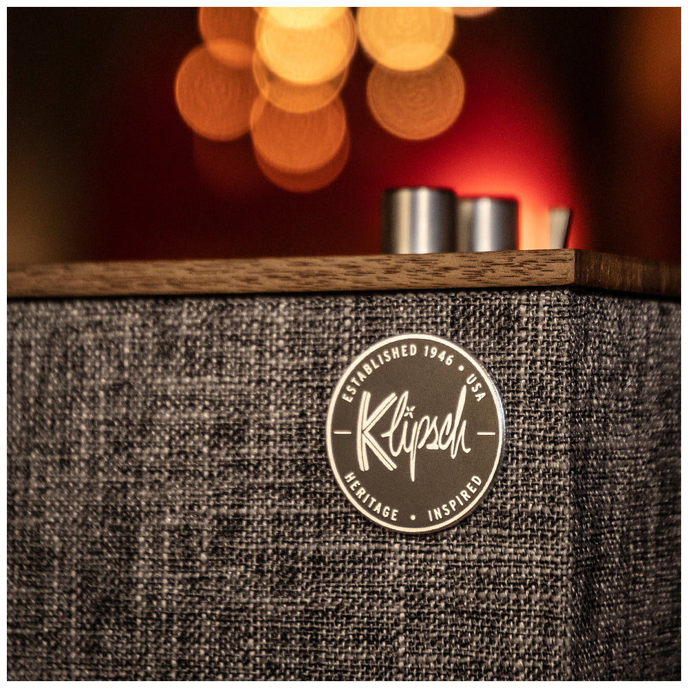 1067608-klipsch-the-three-ii-tabletop-shelf-stereo-speaker-wireless-bluetooth-walnut
