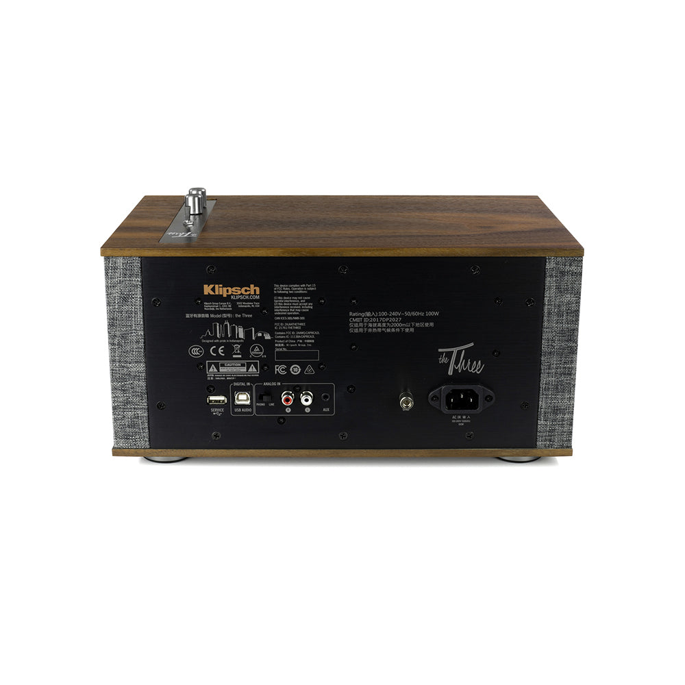 1067608-klipsch-the-three-ii-tabletop-shelf-stereo-speaker-wireless-bluetooth-walnut