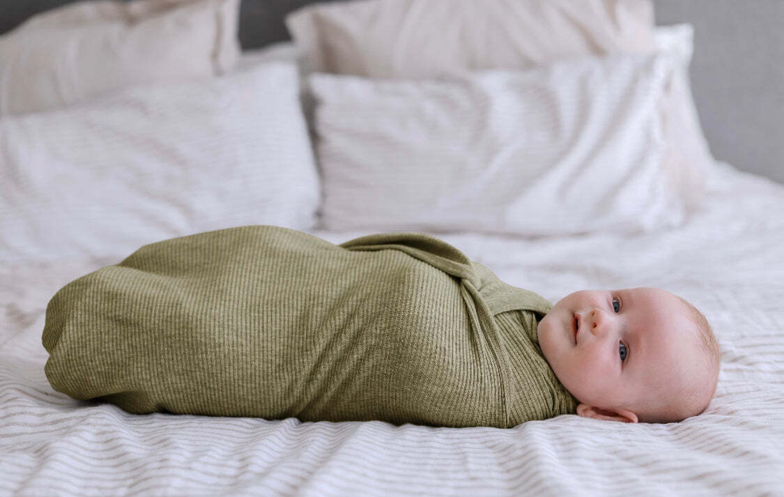 1110009-ponchik-baby-toddler-jersey-wrap-pistachio-rib-size-0