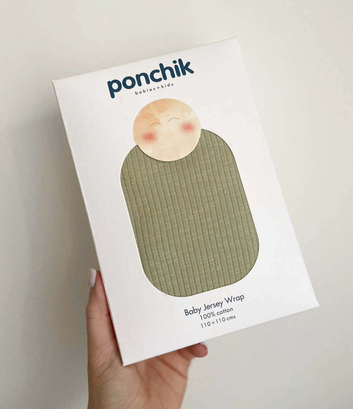 1110009-ponchik-baby-toddler-jersey-wrap-pistachio-rib-size-0