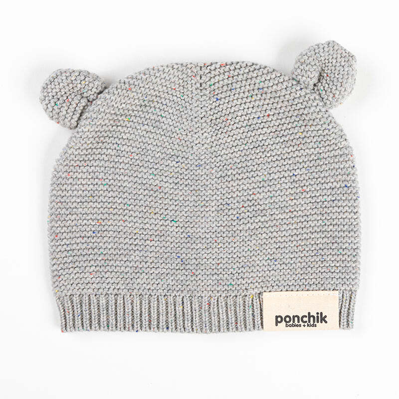 111002921-ponchik-baby-toddler-bear-beanie-koala-speckle-knit-size-3-12m