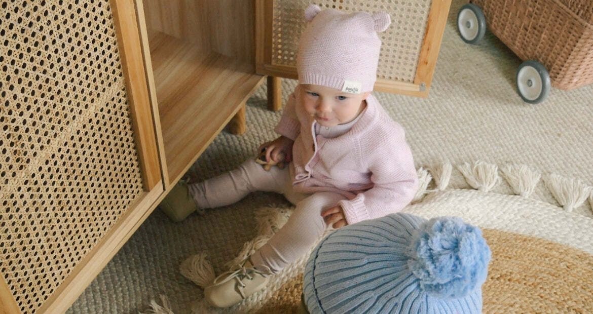 11100293-ponchik-baby-toddler-bear-beanie-love-speckle-knit-size-12-24m