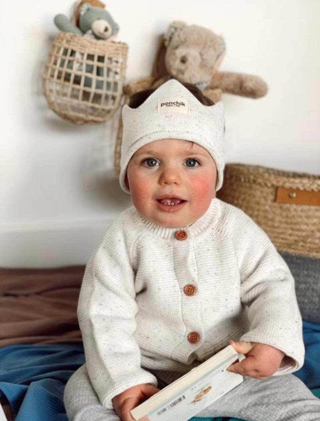 11100305-ponchik-baby-toddler-cotton-crown-headband-stardust-speckle-knit-size-3-24-m