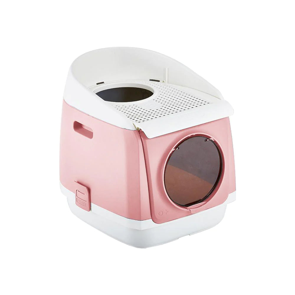 2018catfc02-pakeway-tomcat-free-dual-door-cabin-cat-litter-box-pink