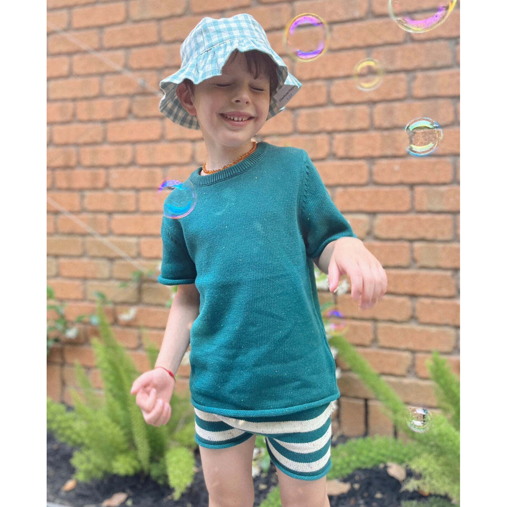 4565157818-11-ponchik-sun-hat-peacock-gingham-size-large-2-8y