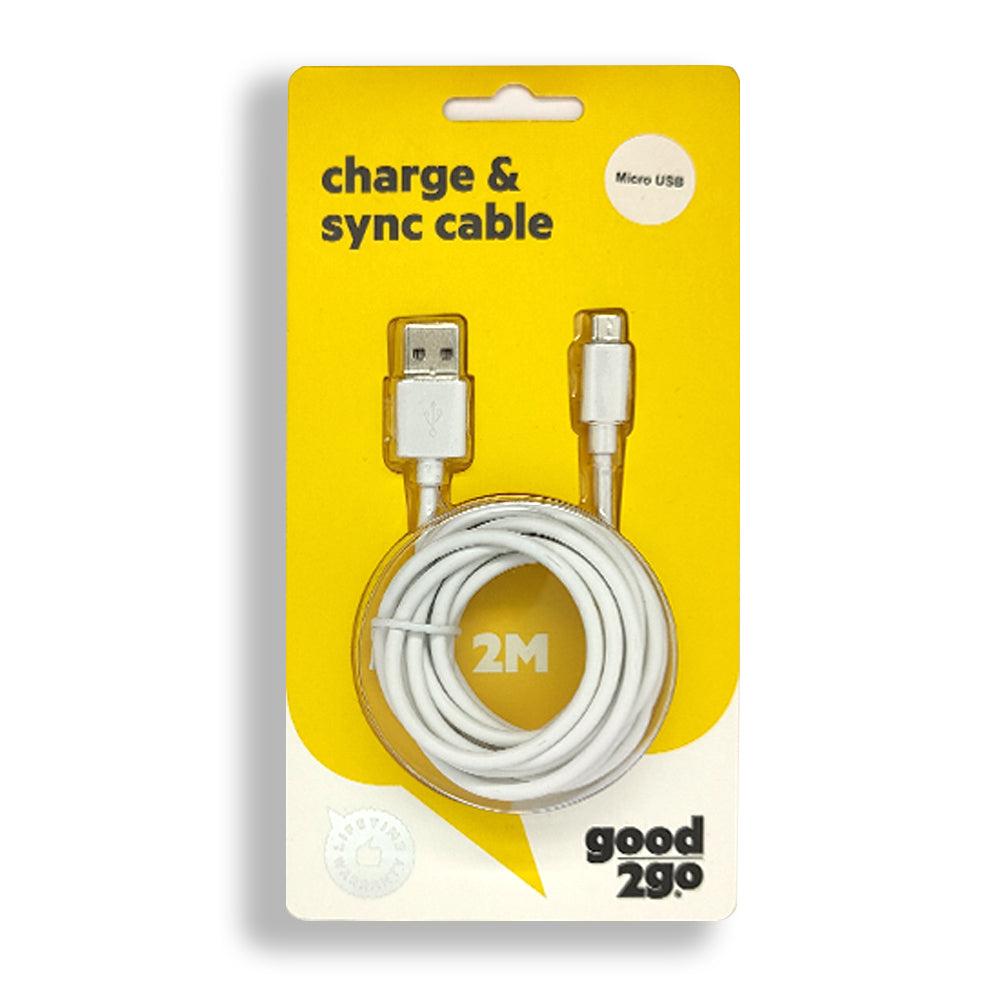 60001480-good-2-go-charge-sync-2m-micro-usb-cable-white