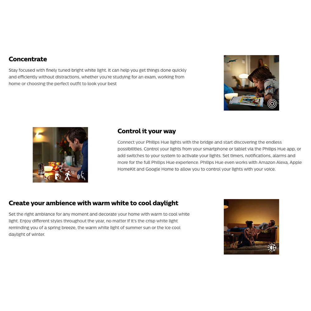 Hue White Ambiance Starter kit E27