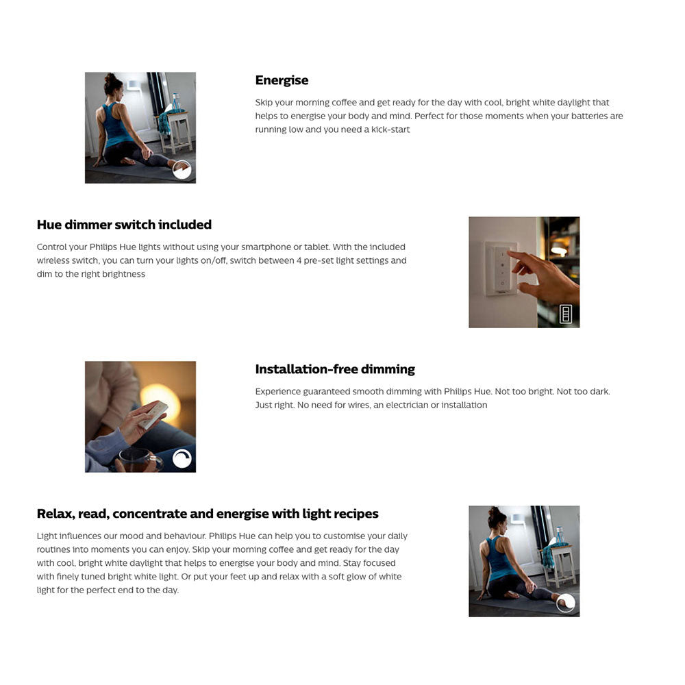 Hue White Ambiance Starter kit E27