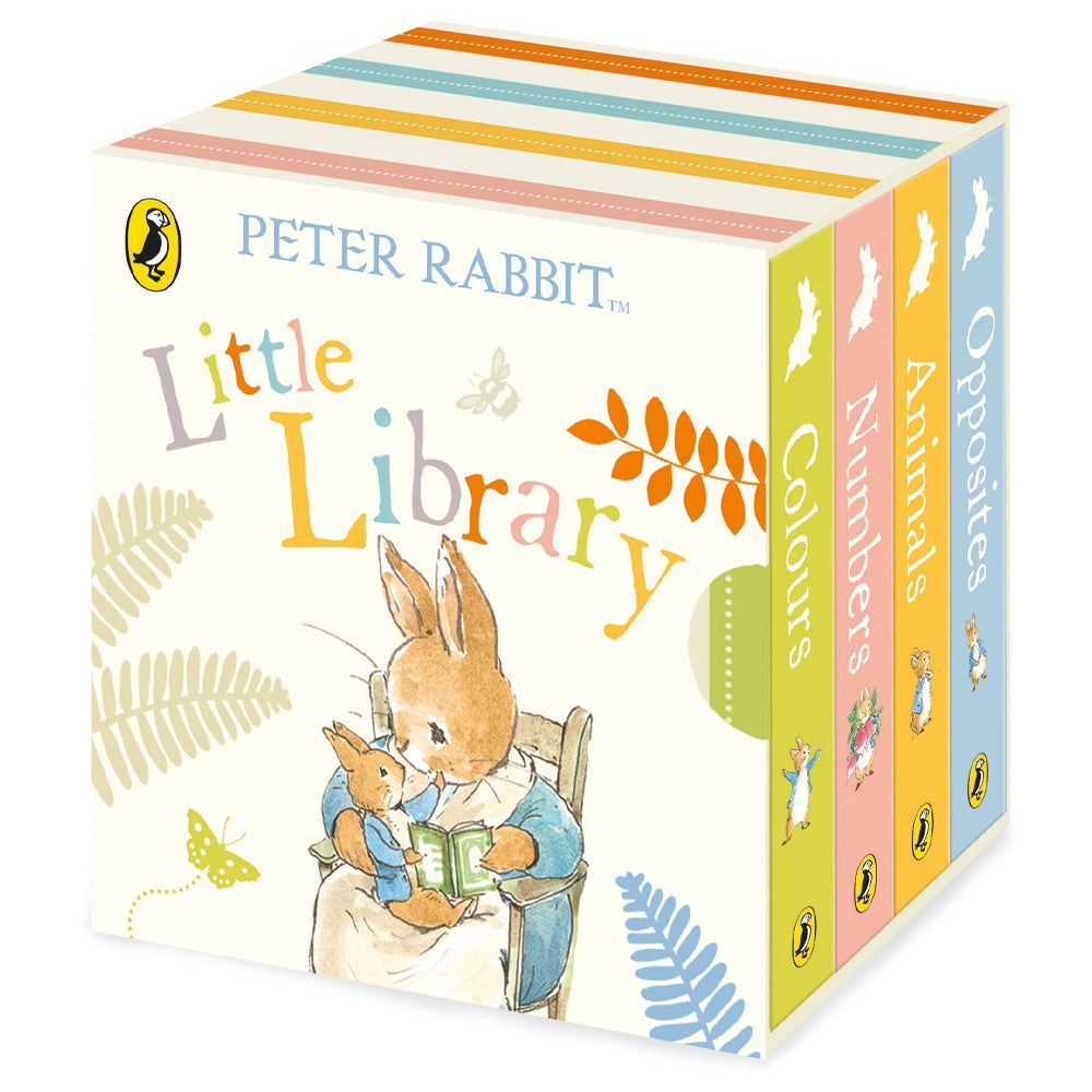 4pc Peter Rabbit Little Library Board Books