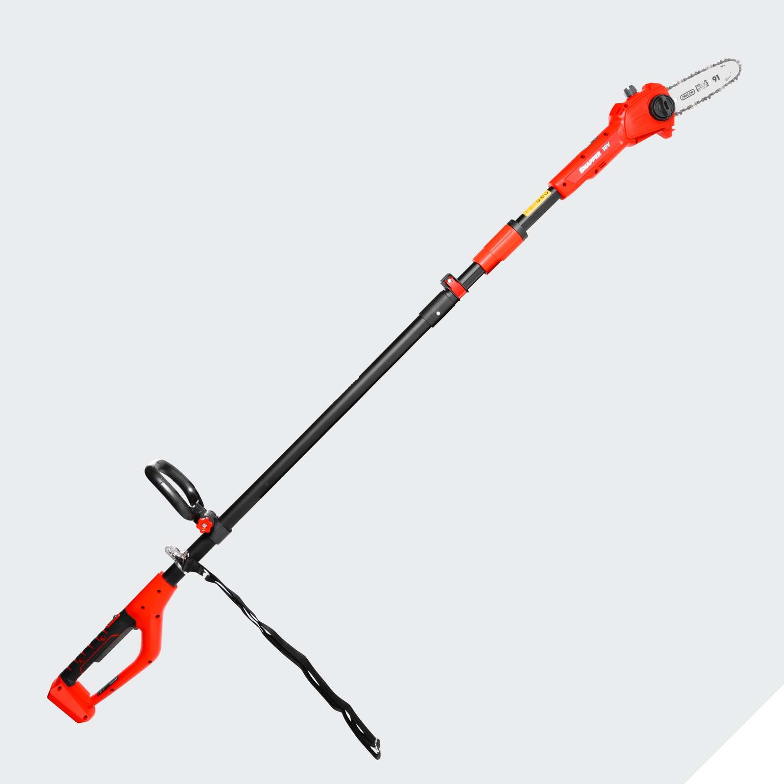 1697484-snapper-18v-cordless-chainsaw-hedge-trimmer-2-2m-long-reach-combo