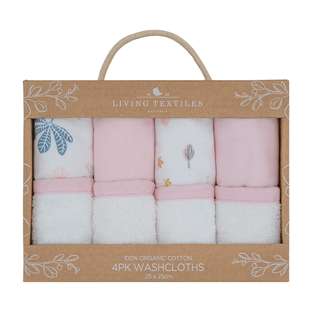 4033045-4pc-living-textiles-organic-muslin-wash-cloths-botanical-blush