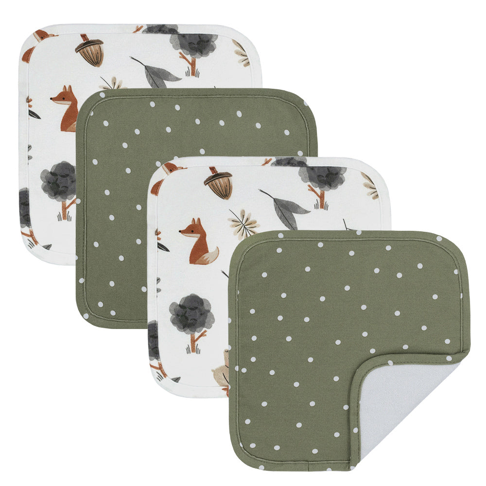 4033123-4pc-living-textiles-wash-cloths-forest-retreat-olive-dots
