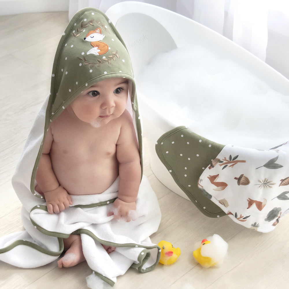 4033123-4pc-living-textiles-wash-cloths-forest-retreat-olive-dots