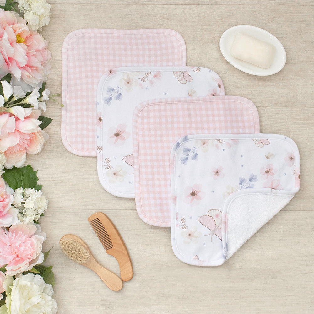 4033125-4pc-living-textiles-wash-cloths-butterfly-garden