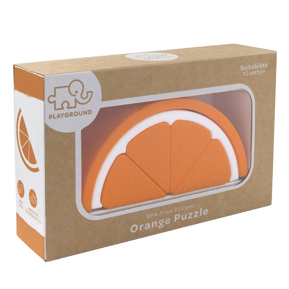 4238103-playground-silicone-orange-puzzle-baby-toddler-10m
