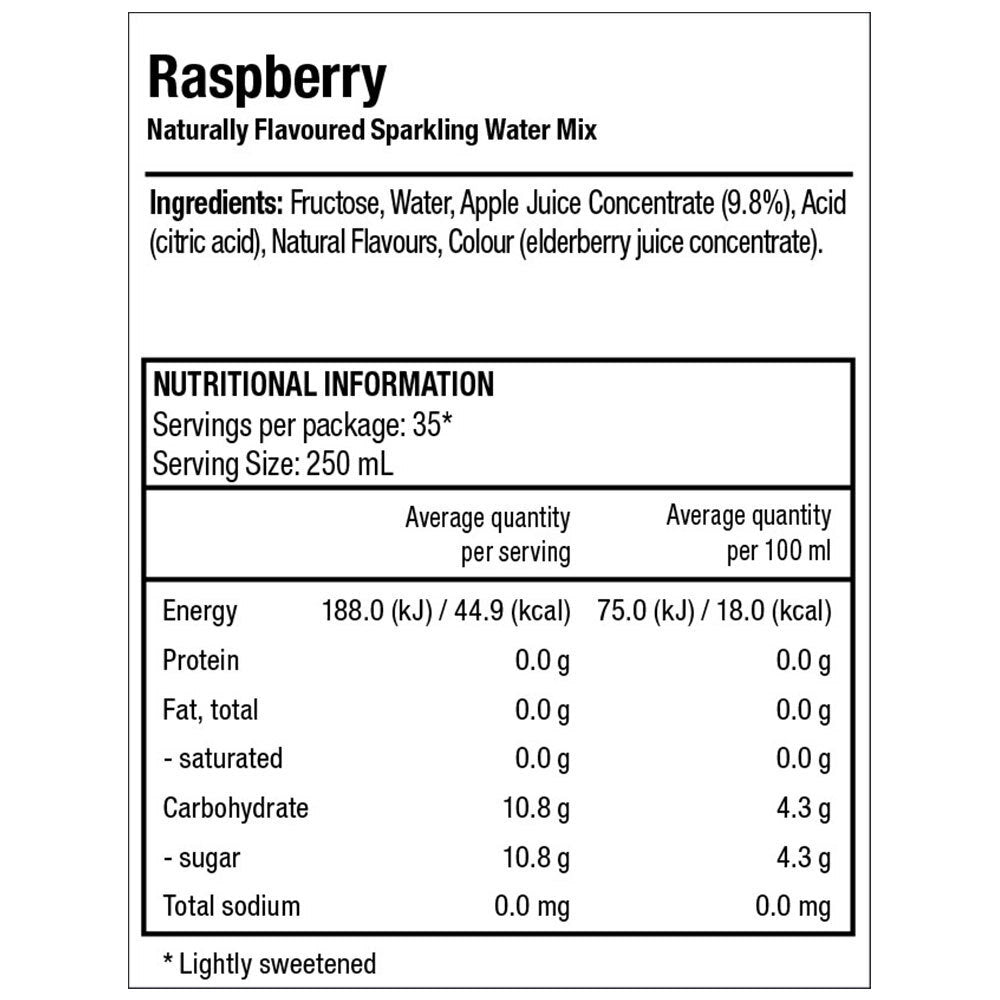 616011-sodastream-classic-raspberry-440ml-sparkling-water-syrup-sweetened-mix