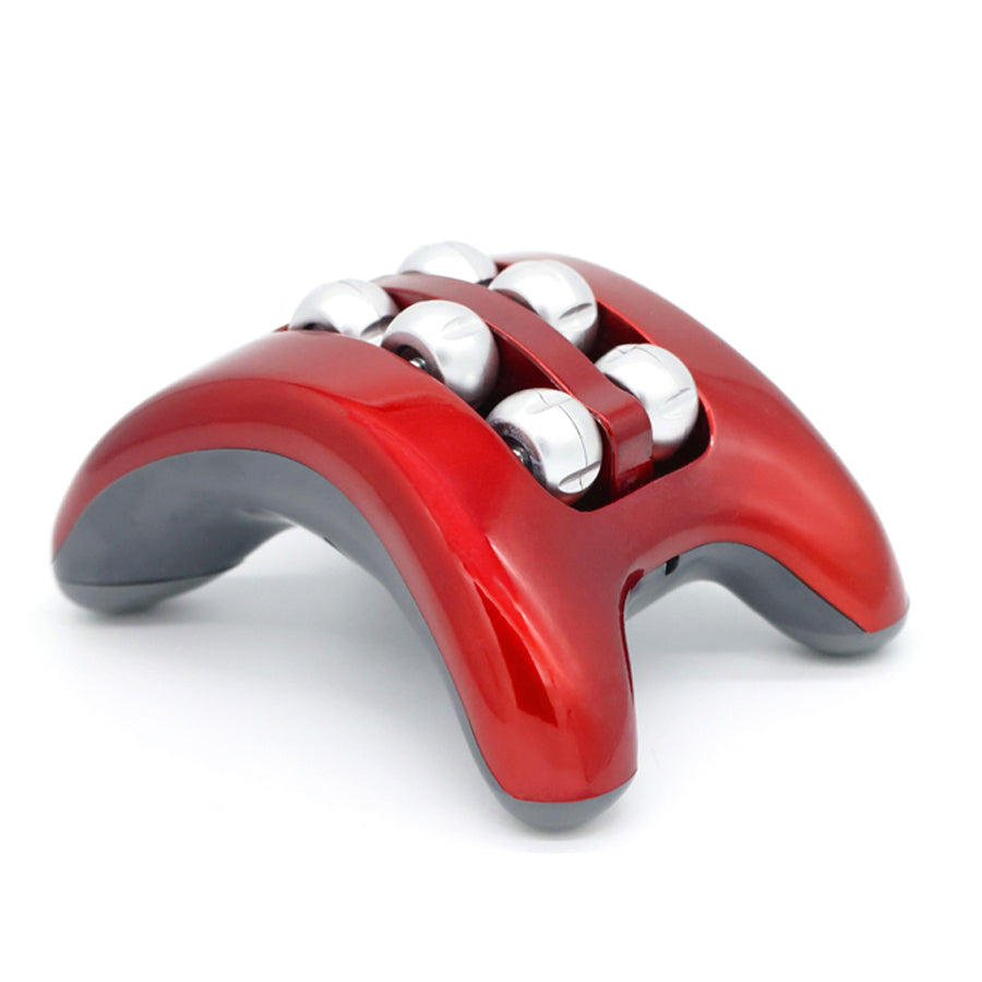 80935-spatastic-15cm-mini-vibrating-foot-massager-shiatsu-roller-red