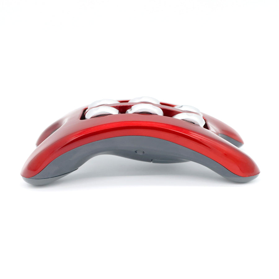 80935-spatastic-15cm-mini-vibrating-foot-massager-shiatsu-roller-red