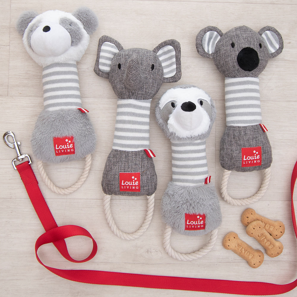 Louie Living Urban 34x11cm Silas The Sloth Dog/Pet Toy - Grey
