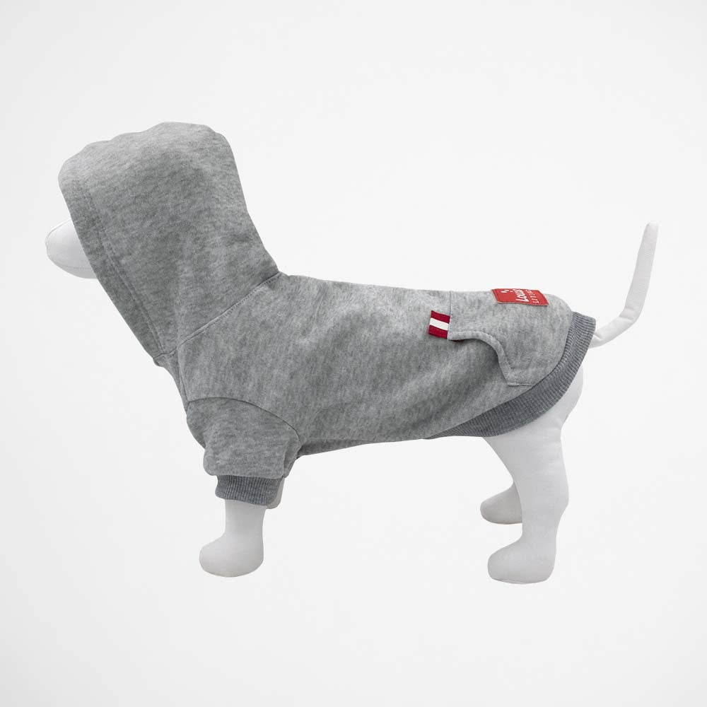 Louie Living Pet/Dog Warm Jumper/Hoodie Small Grey