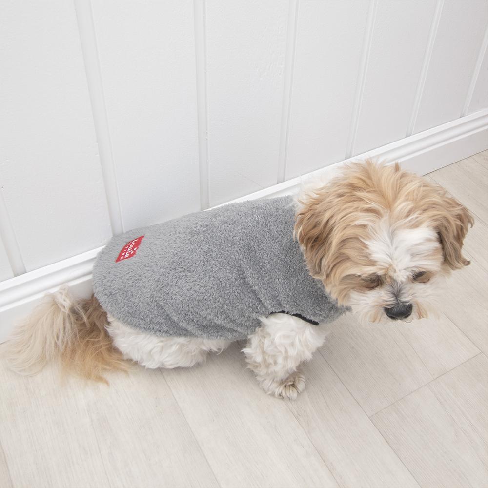 Louie Living Warm Fleece Dog/Pet Vest Medium Grey