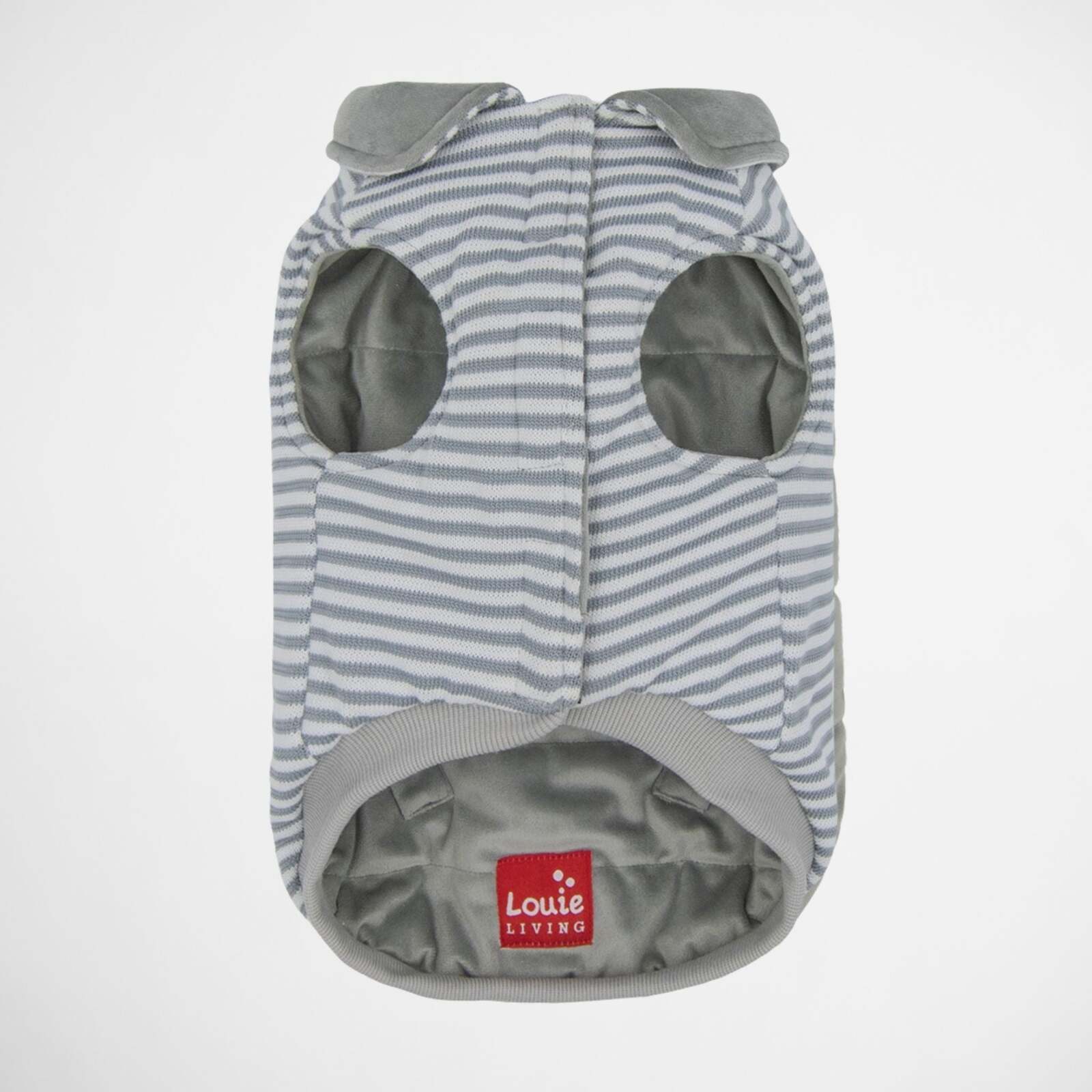 Louie Living Dog/Pet Reversible Light Sweater XL Light Grey