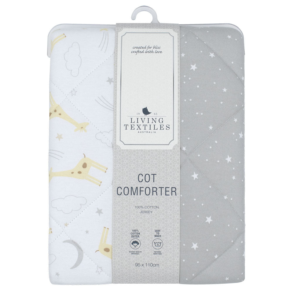 Living Textiles Jersey Cot Comforter Noah Giraffe