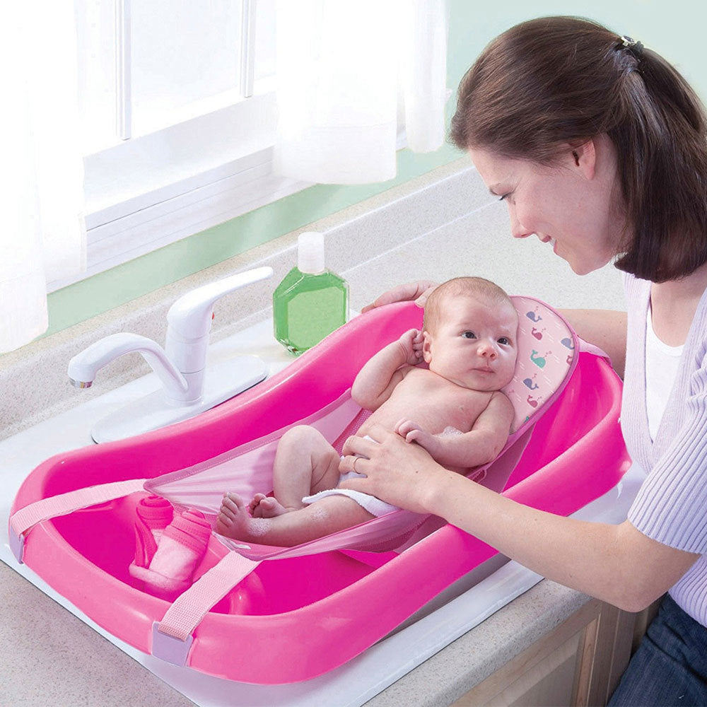 3071357-the-first-years-pink-newborn-to-toddler-bathtub-w-sling