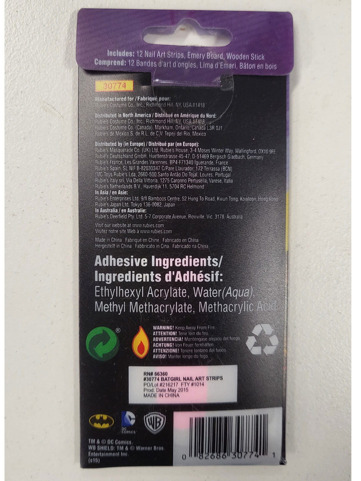 30774-dc-comics-batgirl-nail-sticker-emery-board-decal-kit