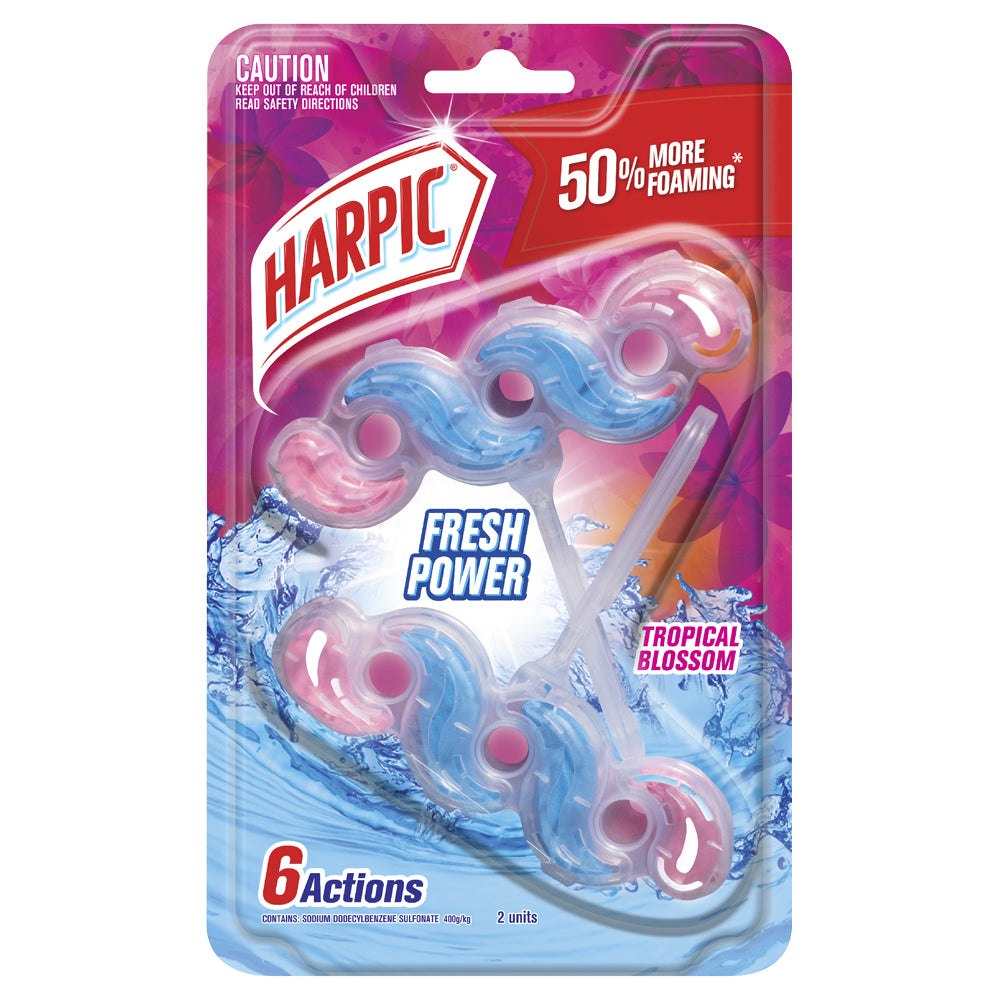 3174147-2pk-harpic-fresh-power-toilet-block-tropical-blossom