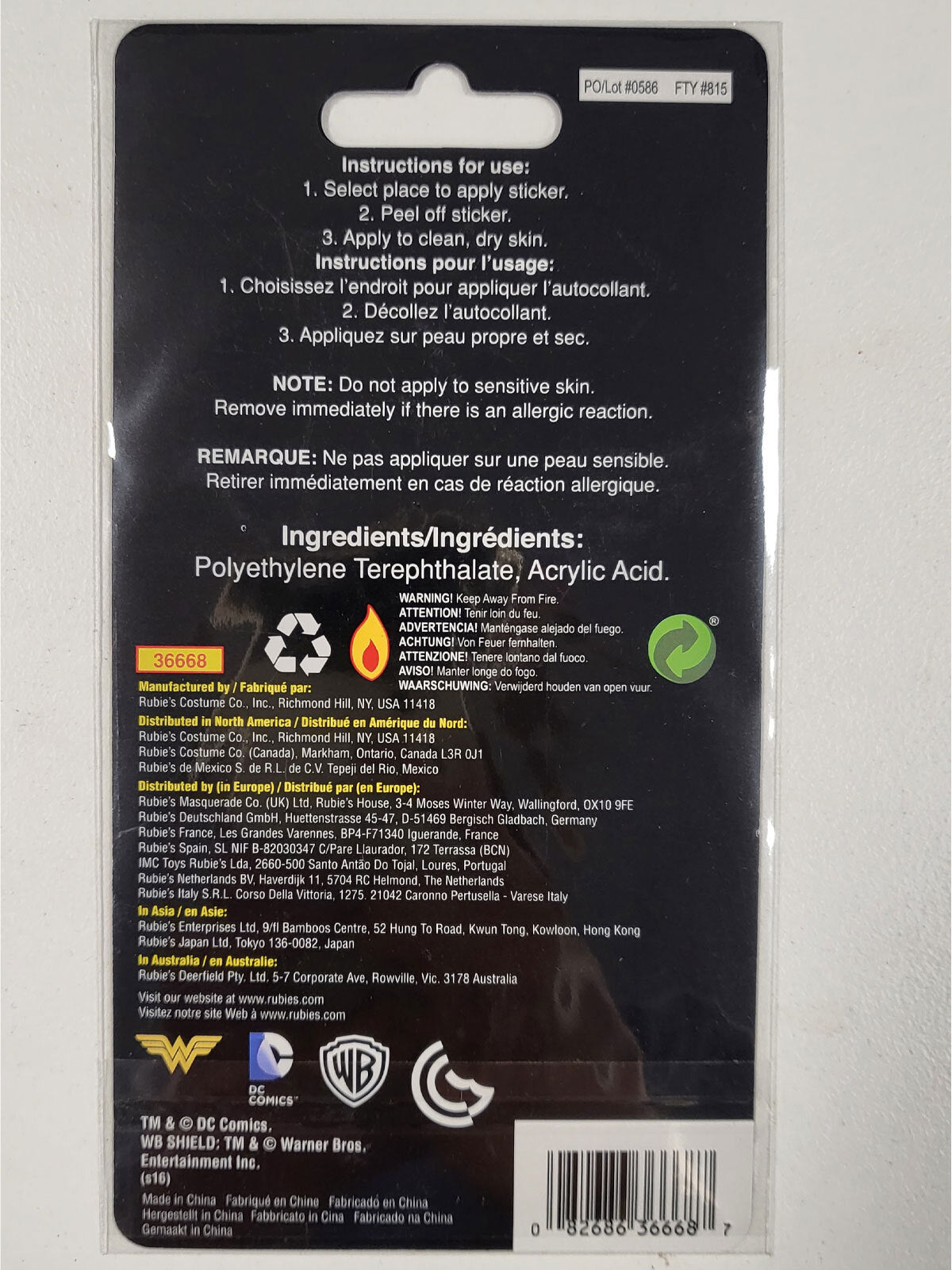 36668-dc-comics-wonder-woman-temporary-glitter-sticker-tattoo-costume-accessory