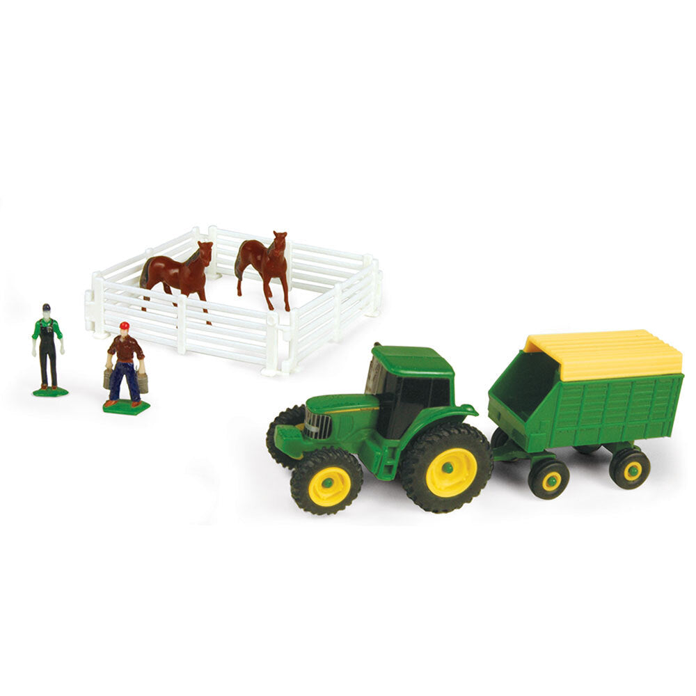37657-dbh-10pc-dark-brown-horse-farm-set