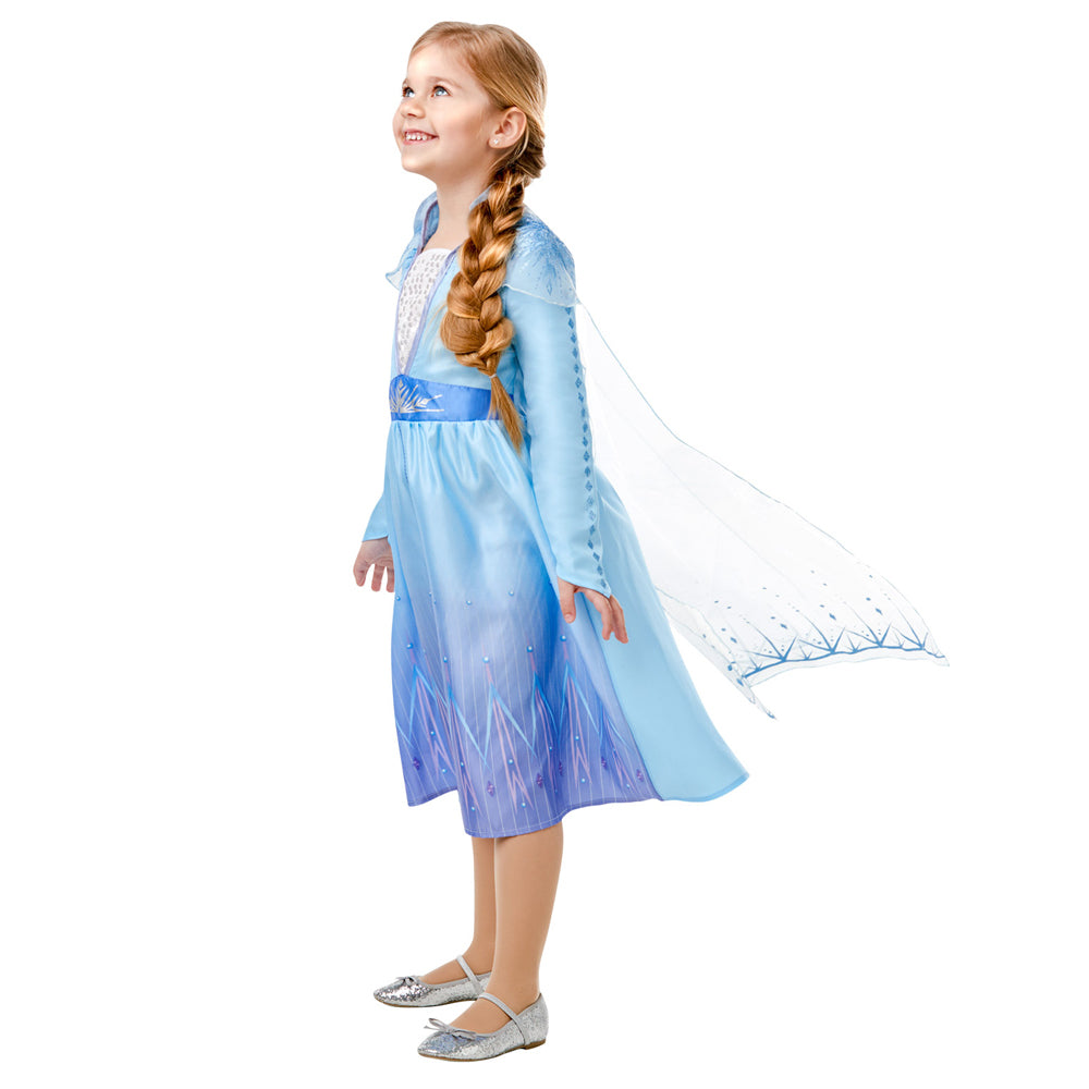 Disney Frozen 2 Size 3-5 Girls Princess Elsa Classic Dress Costume