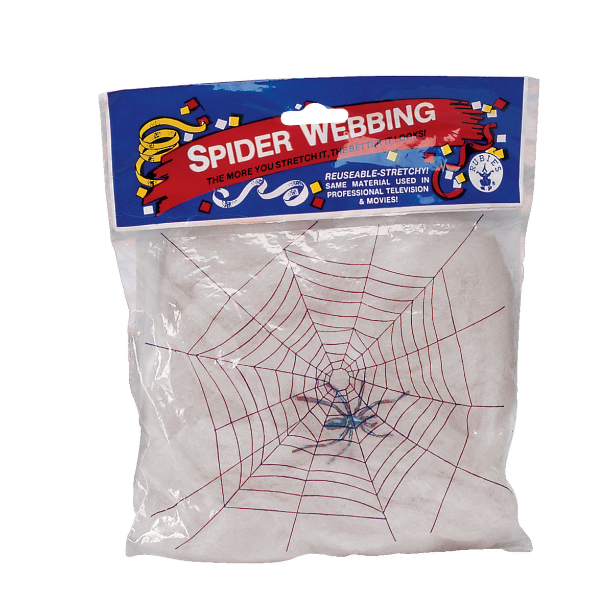 Rubies Cobweb With Spiders Party Indoor Decoration - White