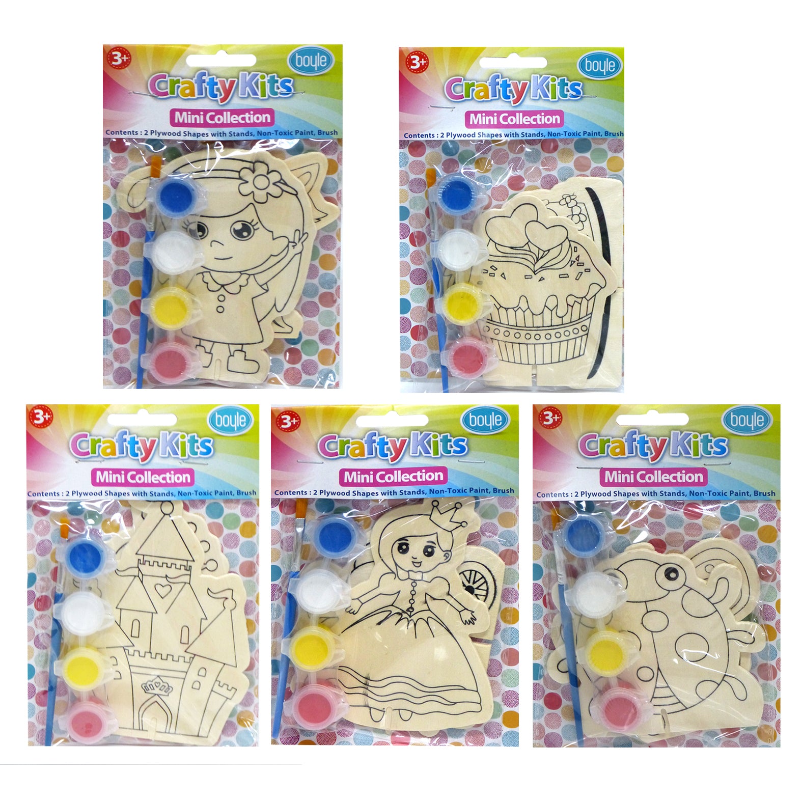 10001-crafty-minis-plywood-shaped-paint-kit-pink-pack-assorted