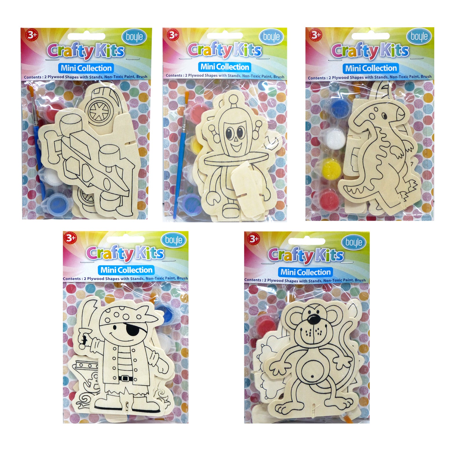10002-crafty-minis-plywood-shaped-paint-kit-blue-pack-assorted