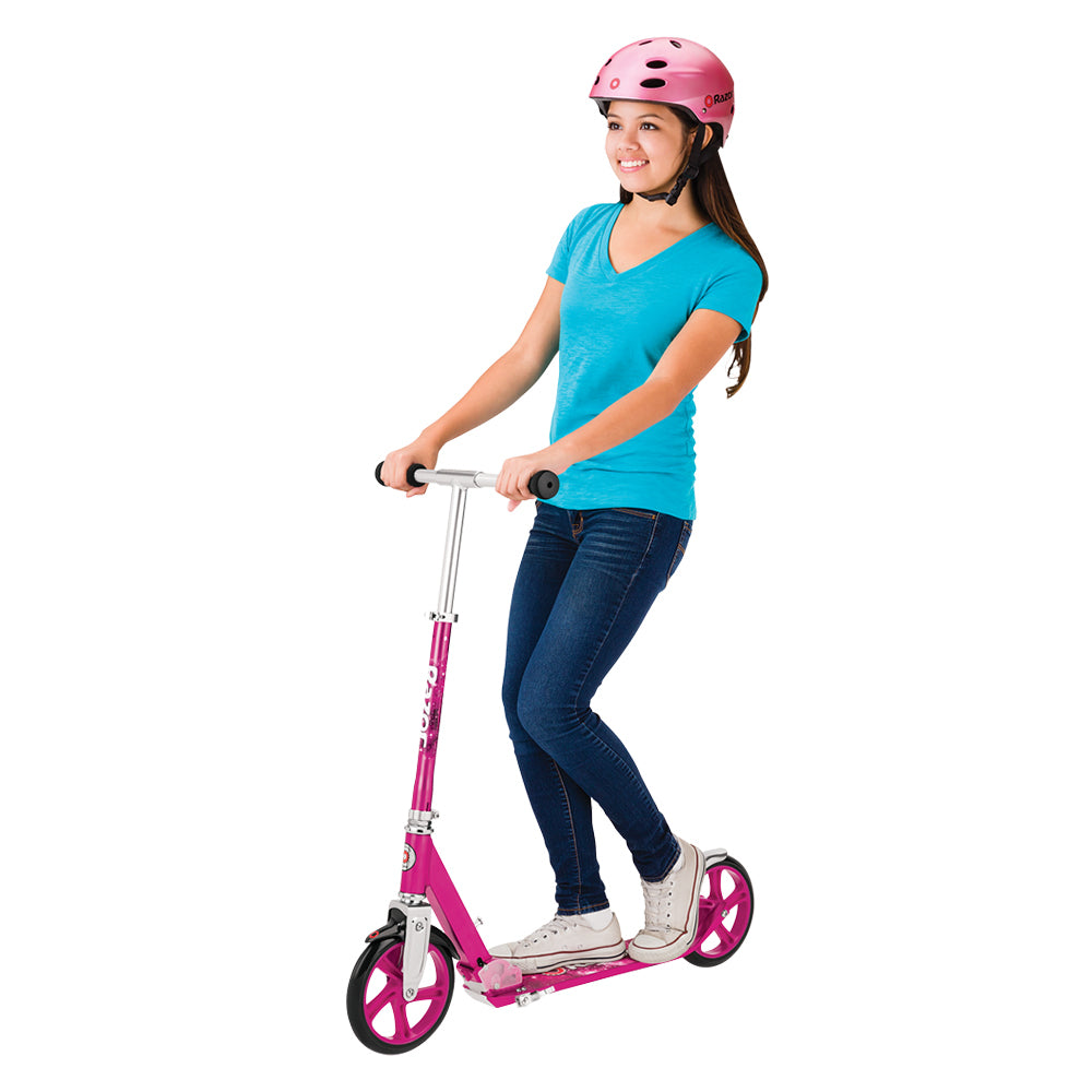 13013261-razor-a5-lux-kick-scooter-pink-kids-ride-on-toy-8y