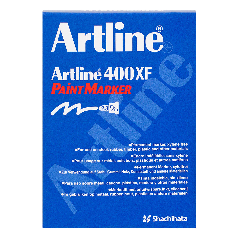 140033-12pk-artline-400-permanent-paint-marker-2-3mm-bullet-nib-white