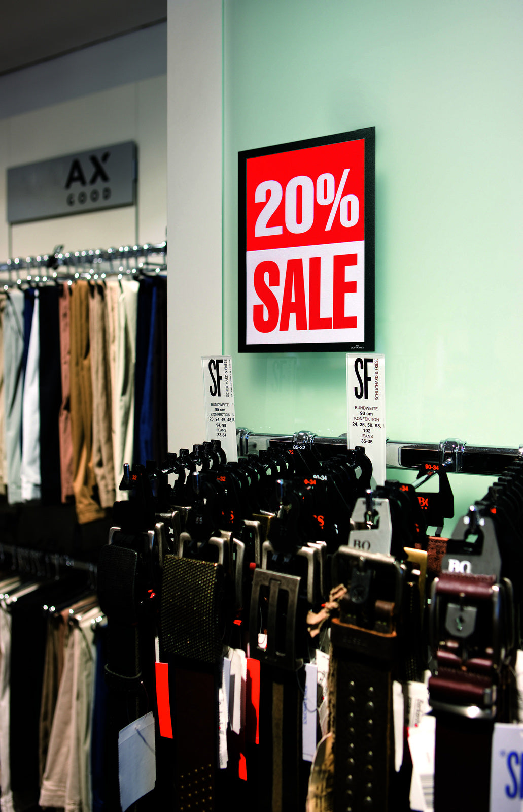 487201-2pc-durable-duraframe-a4-32-5cm-sign-holder-black