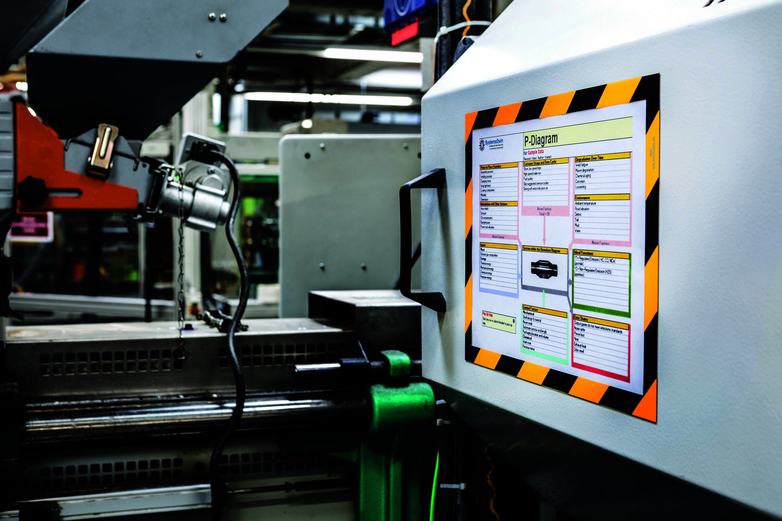 4945130-5pk-durable-duraframe-magnetic-security-a4-warning-sign-yellow-black